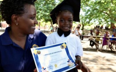 Preschool graduates bring, joy, creativity to Gorongosa National Park.